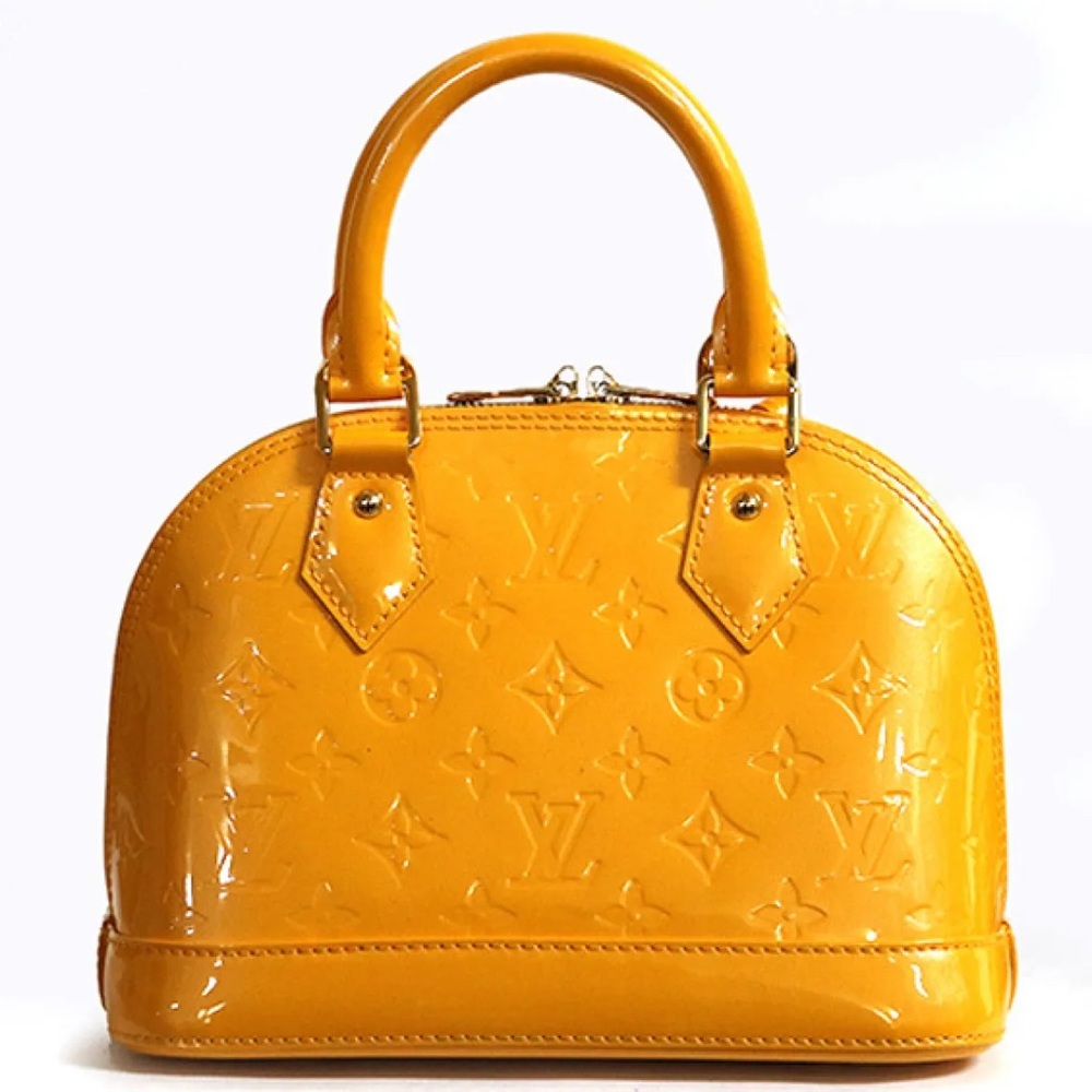 Louis Vuitton Alma BB yellow Vernis